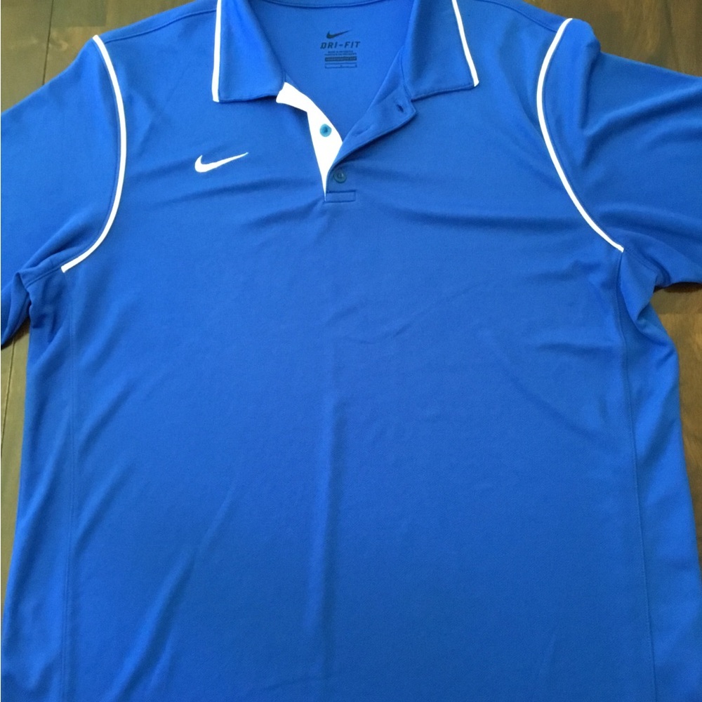 Nike Blue golf shirt Large